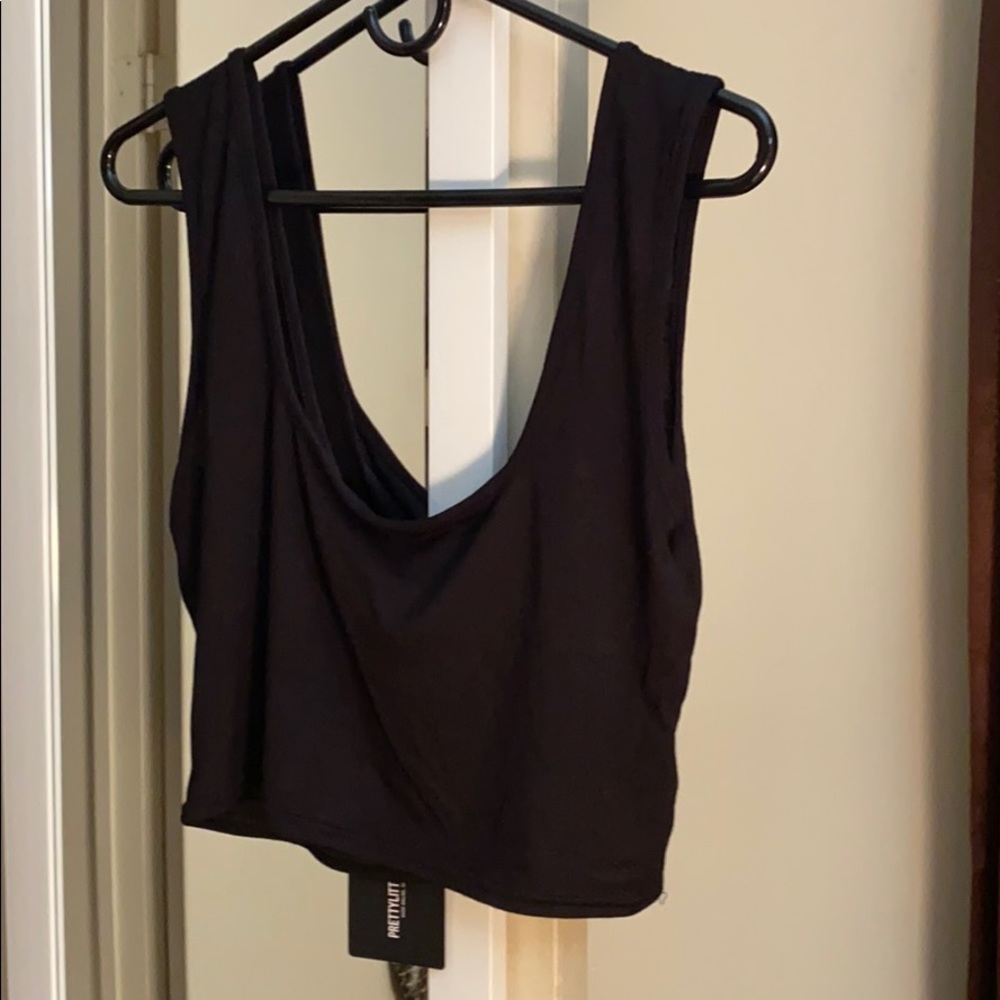 Black crop top